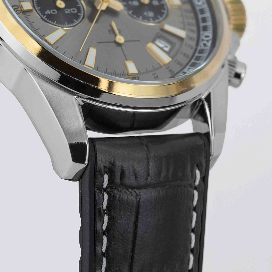 Часы Jacques Lemans Liverpool 1-2117ZL — кожа + силикон, мужские