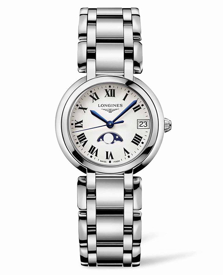 Часы Longines PrimaLuna L8.115.4.71.6 — женские, серебристый