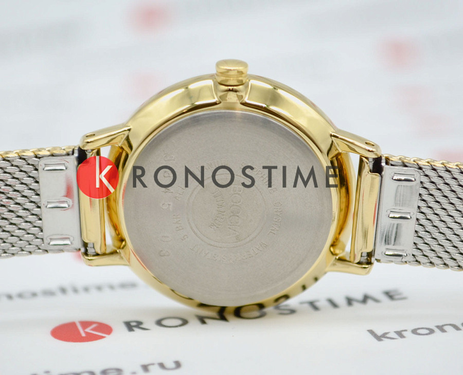 Часы Boccia Titanium Circle-Oval 3345-03 — сталь c pvd покрытием, женские
