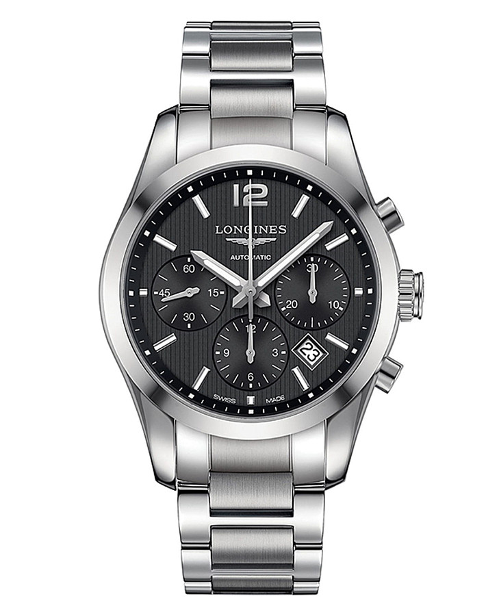 Часы Longines Conquest Collection L2.786.4.56.6 — мужские, черный