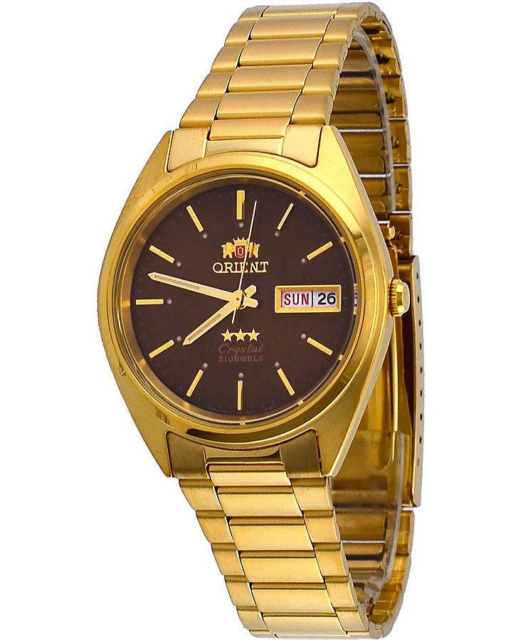 Часы Orient FAB00004T — мужские, коричневый