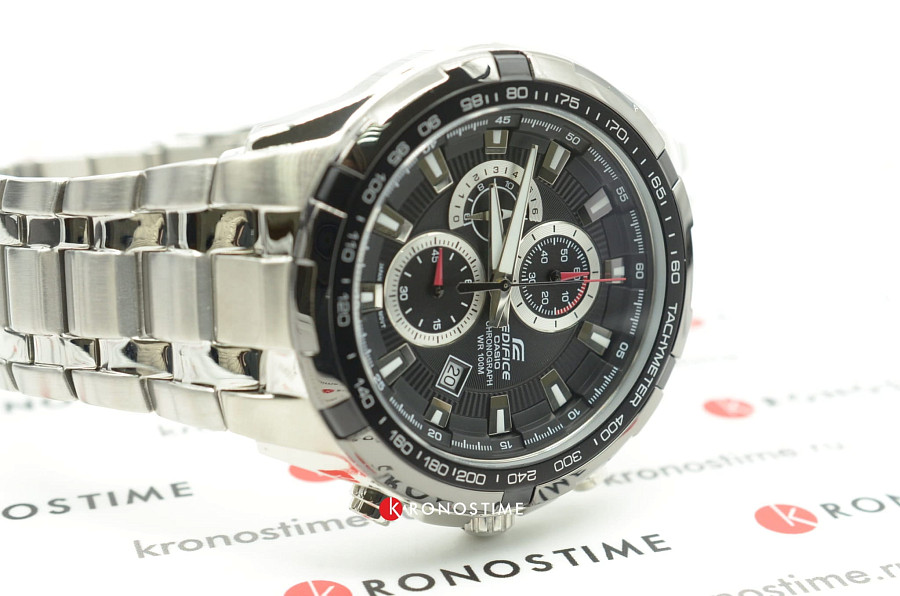 Часы Casio Edifice EF-539D-1AVUDF (EF-539D-1A) — автокварц (кинетик), металл сталь
