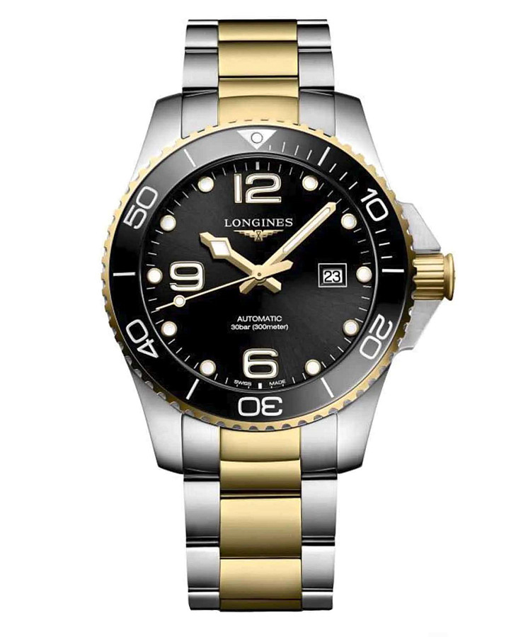 Часы Longines HydroConquest L3.782.3.56.7 — мужские, черный