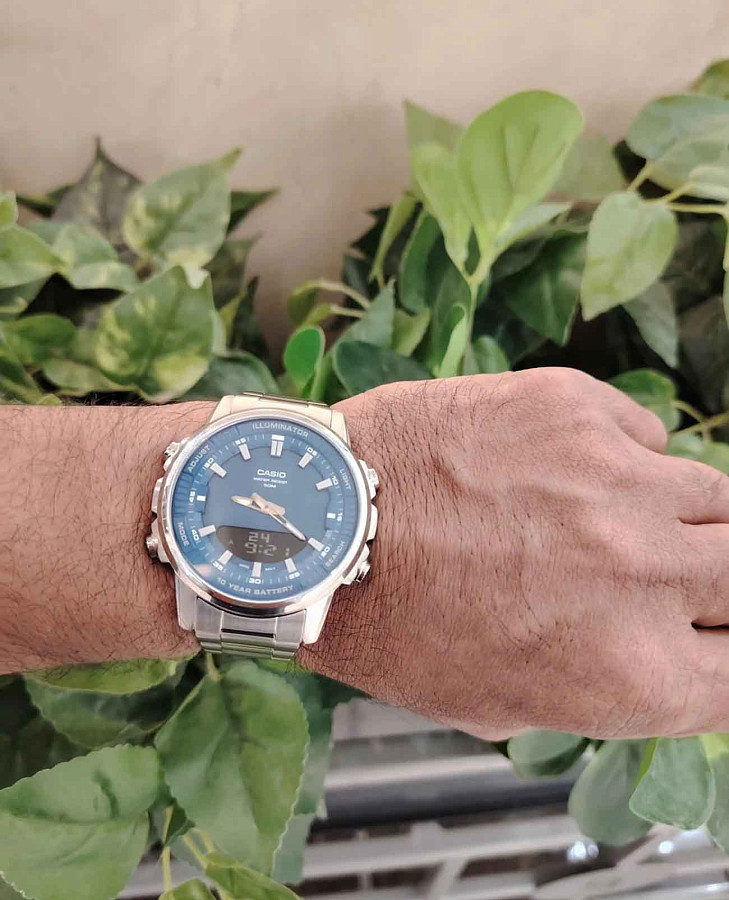 Часы Casio Collection AMW-880D-2A1VDF (AMW-880D-2A1) — кварцевые, сталь металл
