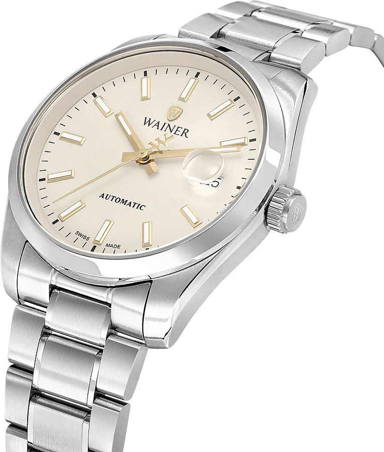 Часы Wainer Classic WA.25600-C — механические, сталь металл