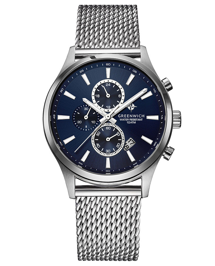 Часы Greenwich Navigator GW 053.19.36 — мужские, синий