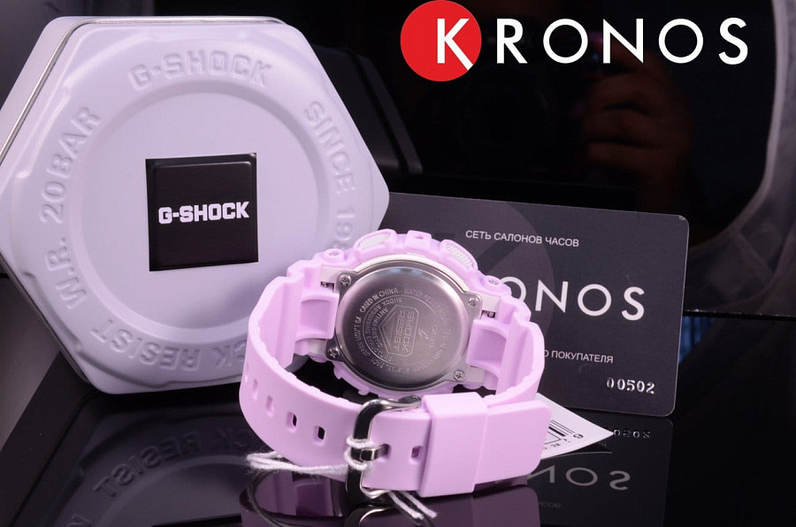 Часы Casio G-Shock GMA-S120DP-6AER — розовый, пластик