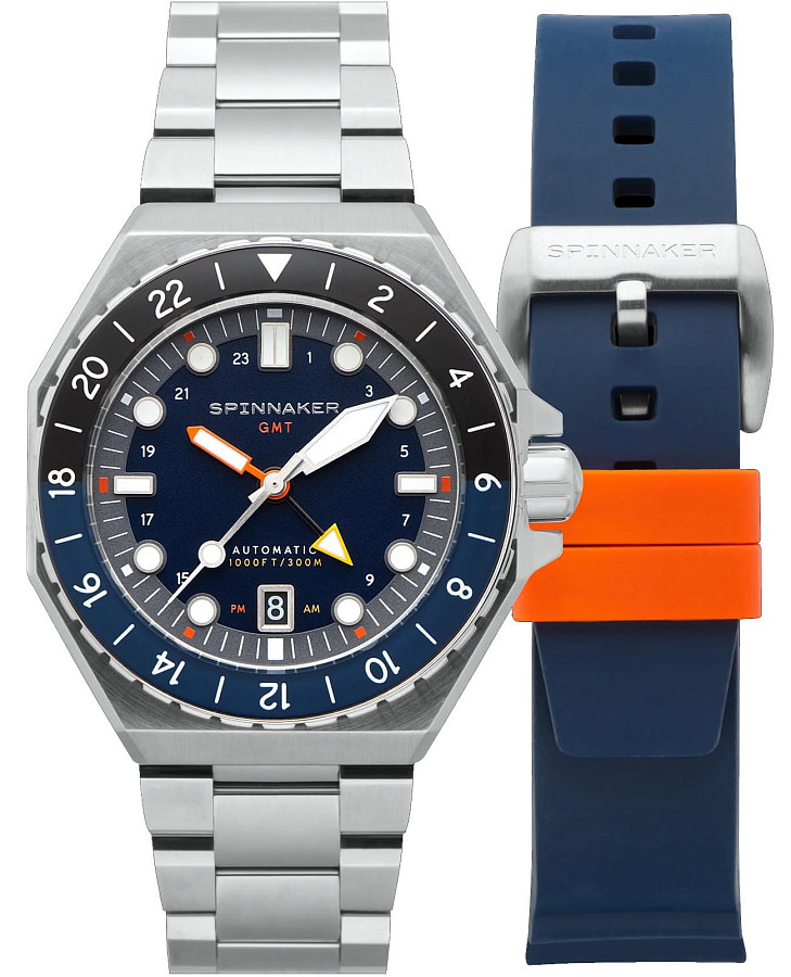 Часы Spinnaker Dumas GMT SP-5119-22 — мужские, синий