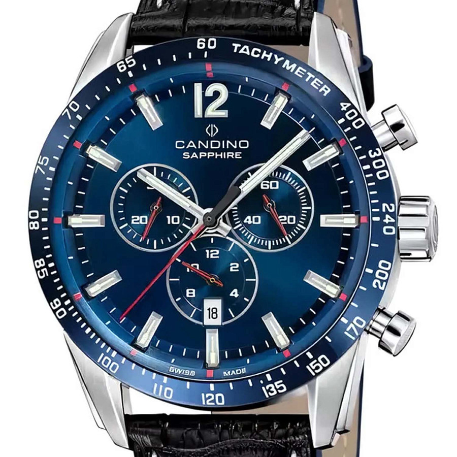 Часы Candino Gents Sport C4758/2 — кварцевые, металл сталь