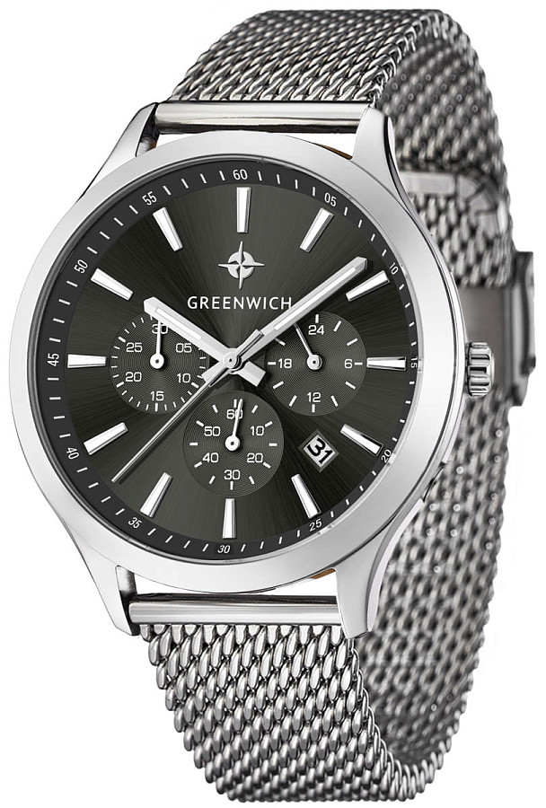 Часы Greenwich Skipper GW 043.19.31 — кварцевые, сталь металл