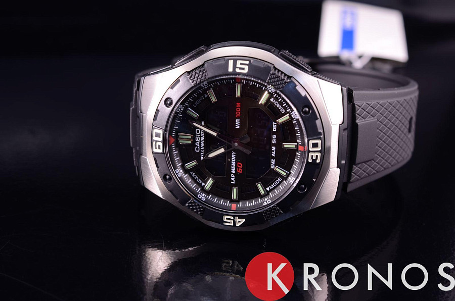 Часы Casio Collection AQ-164W-1A — кварцевые, сталь металл