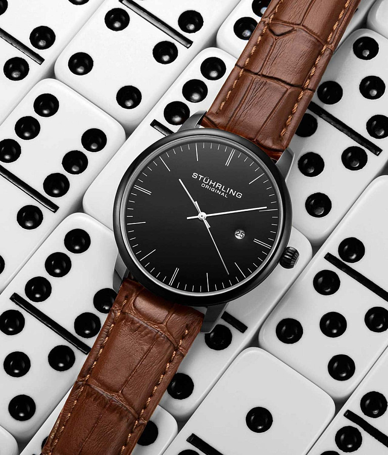 Часы Stuhrling Rasa 3997.5 — кожаный, мужские