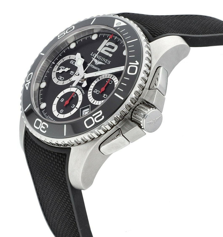 Часы Longines HydroConquest L3.783.4.56.9 — керамика сталь металл, Швейцария