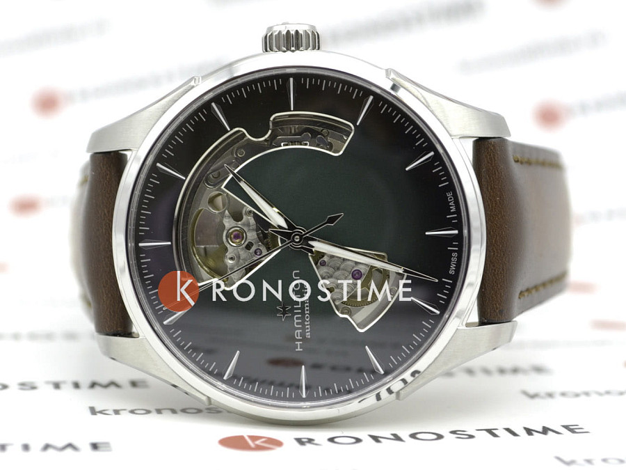 Часы Hamilton Jazzmaster Open Heart Auto H32675560 — механические, сталь металл