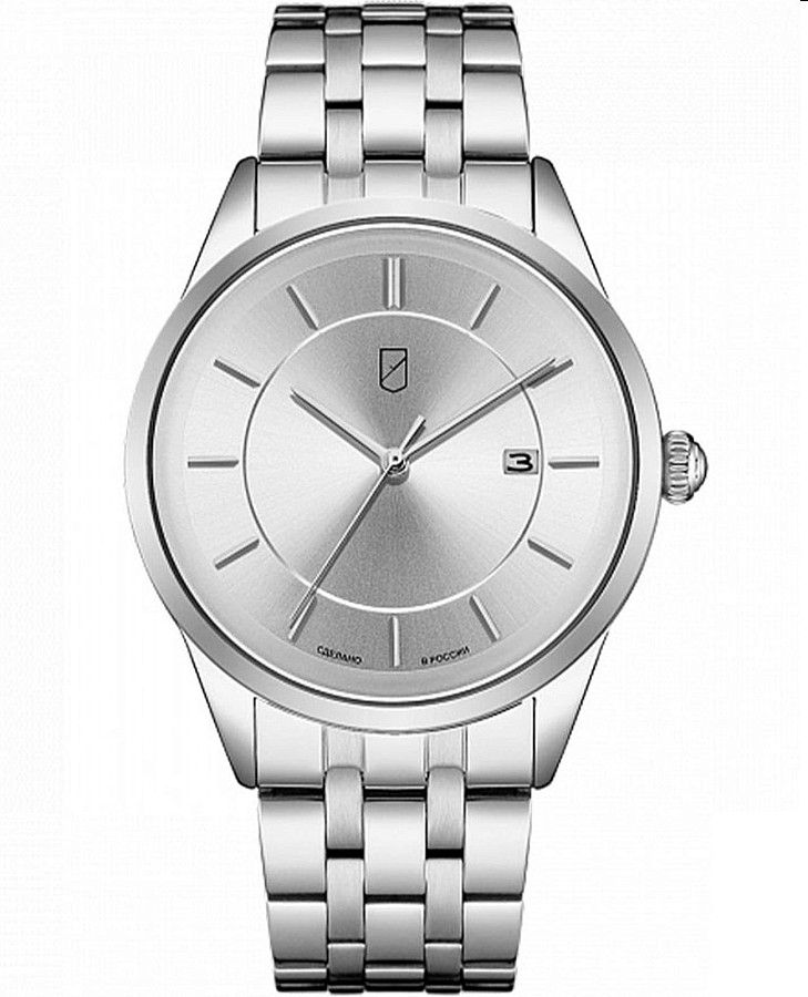 Часы УЧЗ Spectr 1519A1B1 — мужские, серебристый
