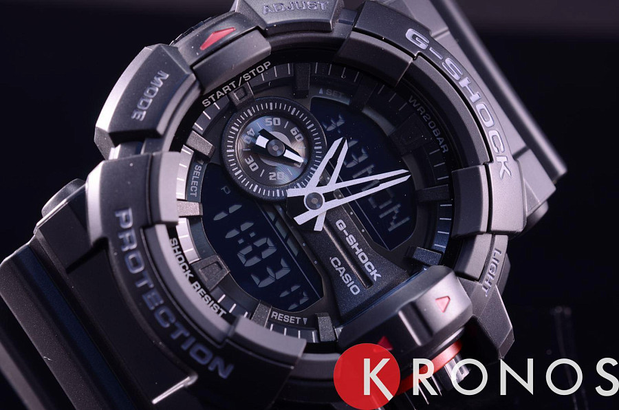 Часы Casio G-Shock GA-400-1BHDR (GA-400-1B) — черный, пластик