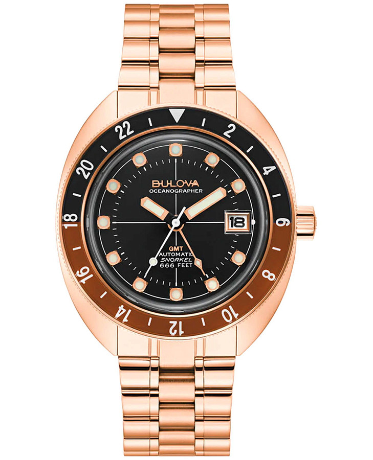 Часы Bulova Oceanographer 97B215 — мужские, черный