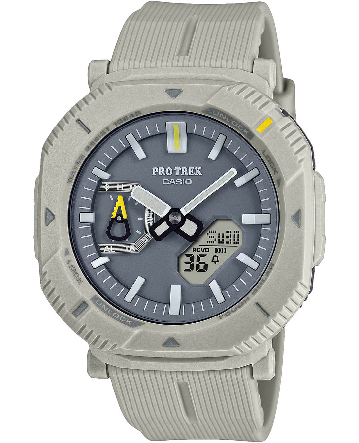 Часы Casio Pro Trek PRJ-B001-7DR (PRJ-B001-7) — мужские, серый