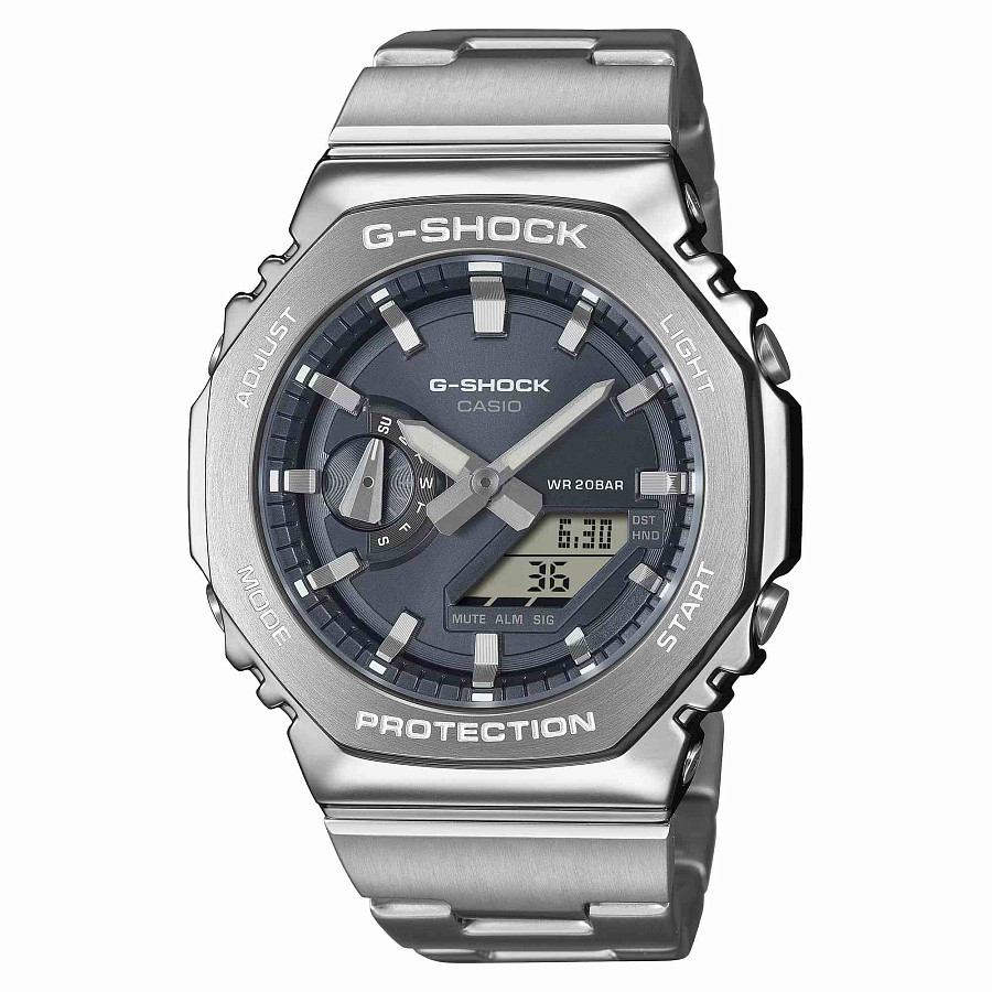 Часы Casio G-Shock GM-2110D-8A — электронные, сталь металл