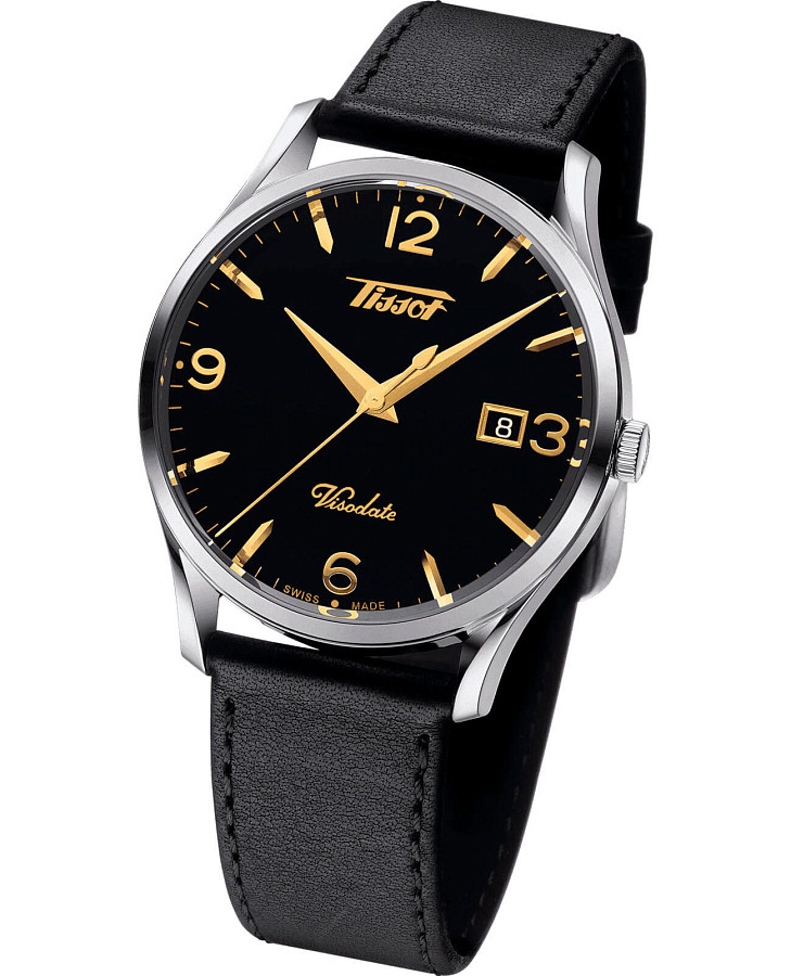 Часы Tissot Heritage Visodate T118.410.16.057.01 — кожаный, мужские