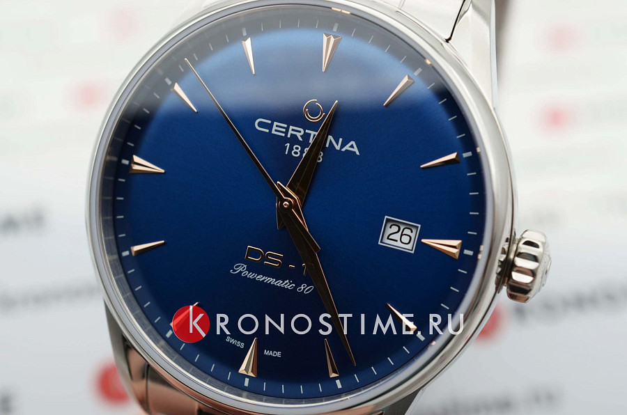 Часы Certina DS-1 Powermatic 80 C029.807.11.041.02 — механические, металл сталь