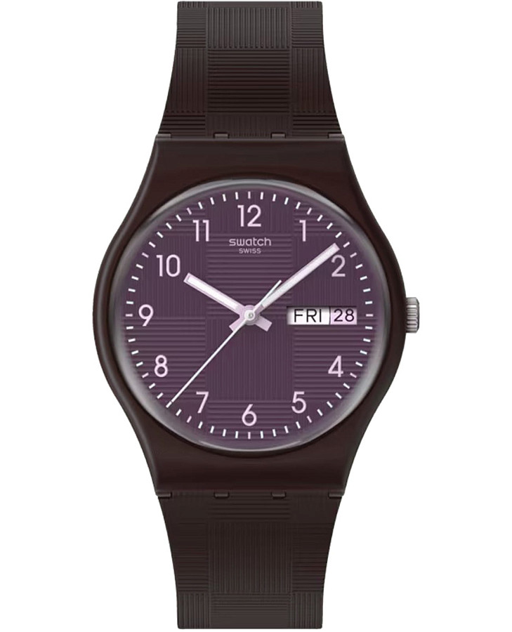 Часы Swatch Weaving Wonders SO28C700 — женские, фиолетовый