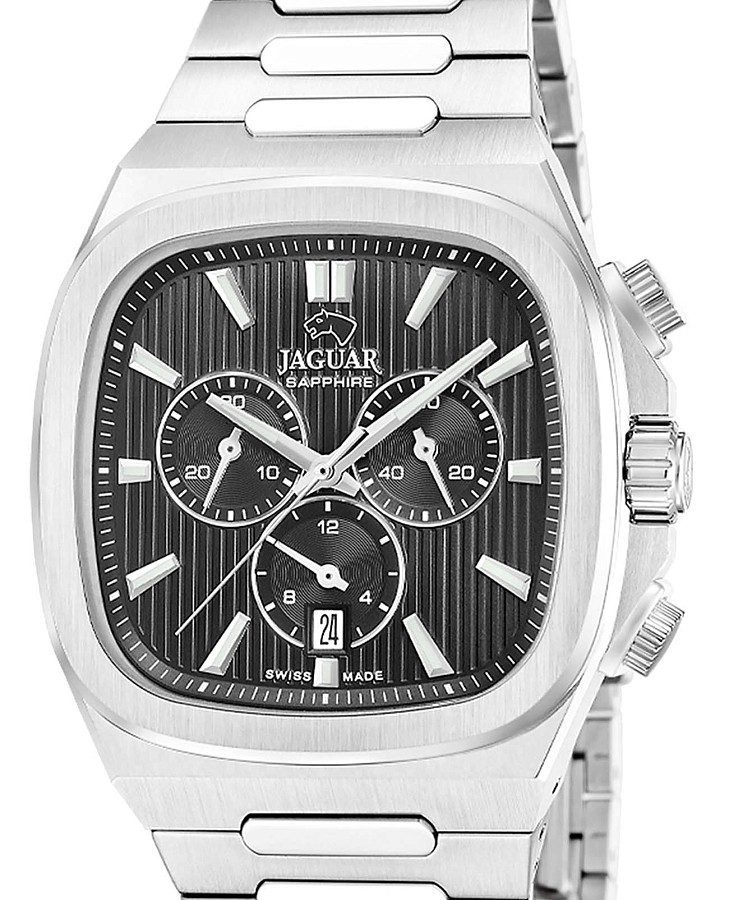 Часы Jaguar Rond Carre J1048/4 — кварцевые, металл сталь
