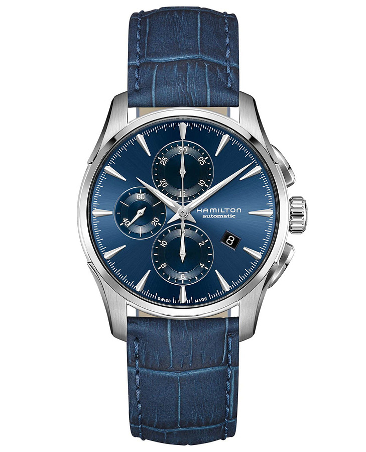Часы Hamilton Jazzmaster Auto Chrono H32586641 — мужские, синий