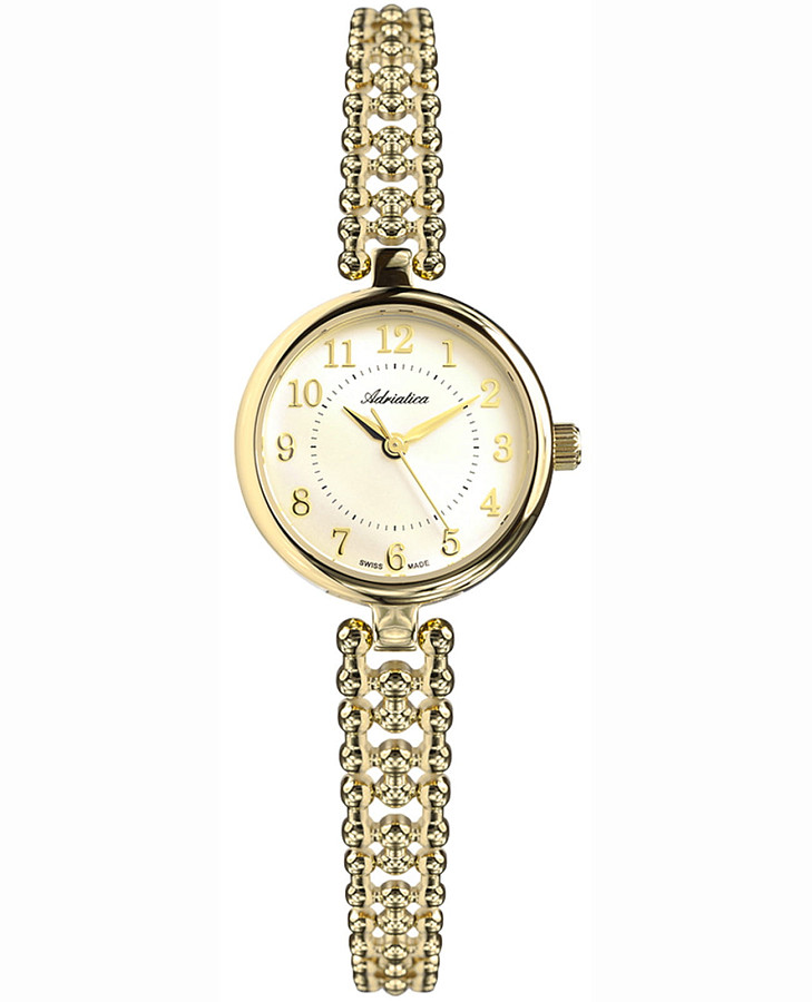 Часы Adriatica Fashion A3474.1121Q — женские, золотистый