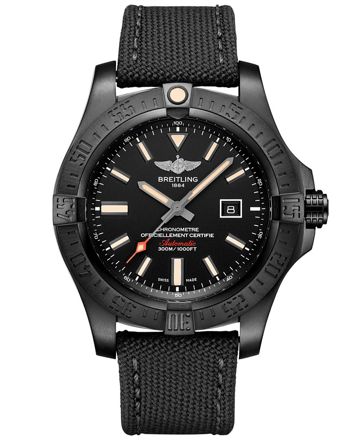 Часы Breitling Avenger Blackbird 44 V17310101B1W1 — мужские, черный