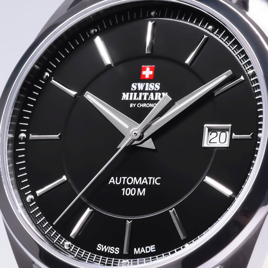 Часы Swiss Military by Chrono SMA34085.13 — мужские, кожаный