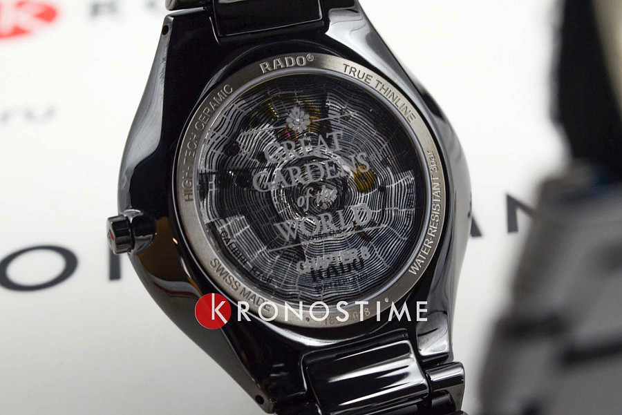 Часы Rado True Thinline x Great Gardens of the World Chapter R27113152 — механические, керамика