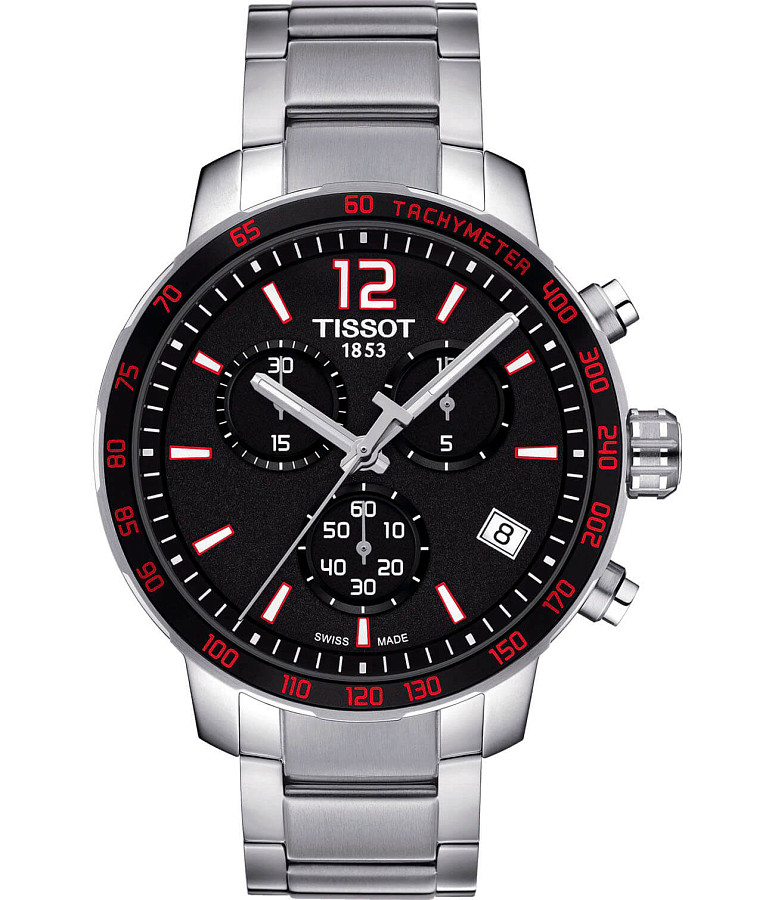 Часы Tissot T-Sport Quickster T095.417.11.057.00 — мужские, черный