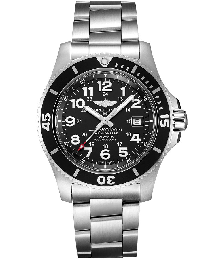 Часы Breitling Superocean II 44 A17392D71B1A1 — мужские, черный