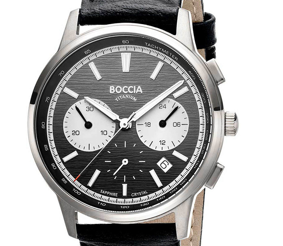 Часы Boccia Titanium Circle-Oval 3734-01 — кварцевые, титан