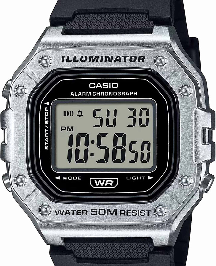 Часы Casio Collection W-218HM-7AVDF (W-218HM-7A) — кварцевые, пластик