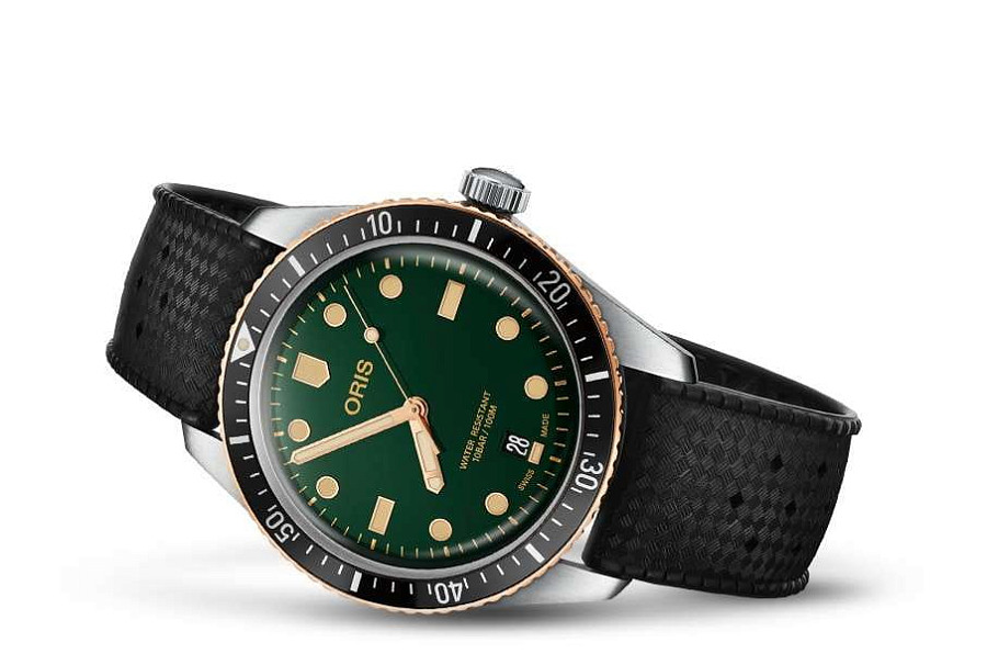 Часы Oris Divers Sixty-Five 01 733 7707 4357-07 4 20 18 — механические, сталь металл