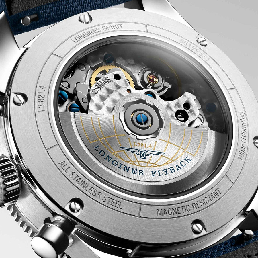 Часы Longines Spirit L3.821.4.93.2 — механические, Швейцария, мужские
