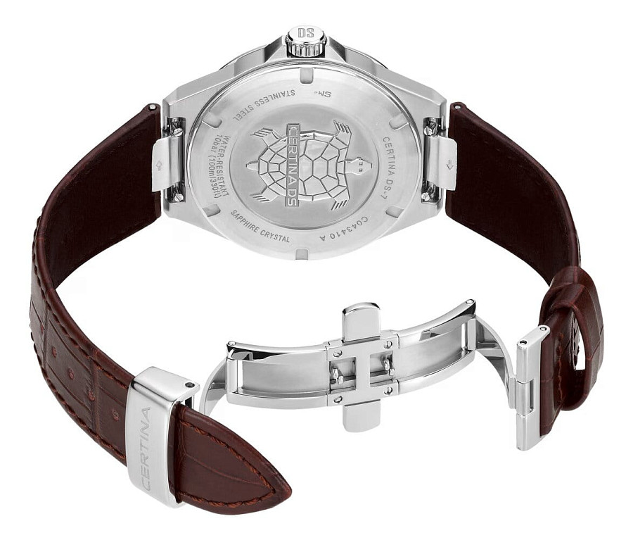 Часы Certina DS-7 Quartz C043.410.16.031.00 — металл сталь, Швейцария