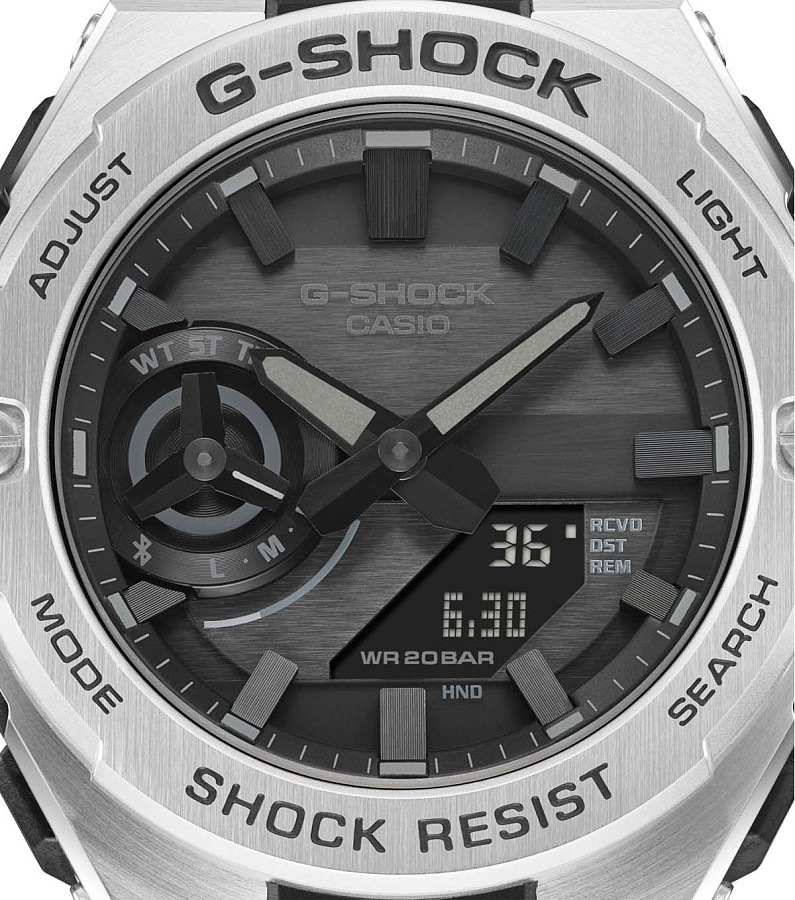 Часы Casio G-Shock GST-B500D-1A1DR (GST-B500D-1A1) — мужские, нержавеющая сталь