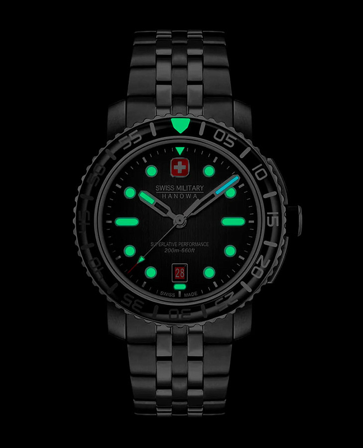 Часы Swiss Military Hanowa Black Marlin SMWGH0001702 — артикул SMWGH0001702, мужские