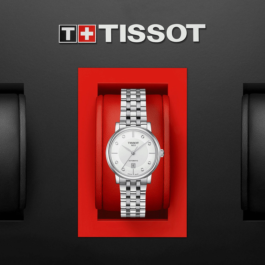 Часы Tissot Carson Automatic Lady T122.207.11.036.00 — серебристый, сталь металл
