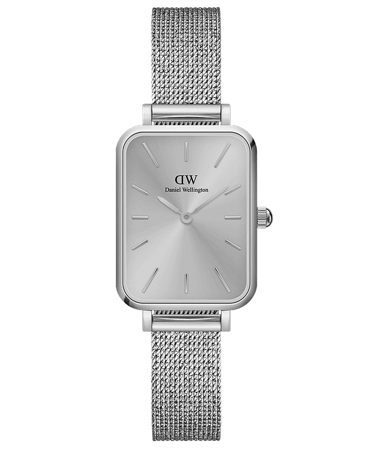 Часы Daniel Wellington Quadro Pressed Unitone DW00100486 — женские, серебристый