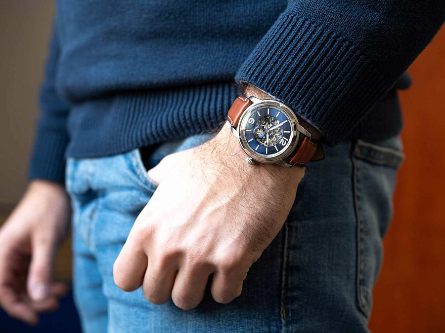 Часы Fossil Heritage ME3263 — механические, сталь металл