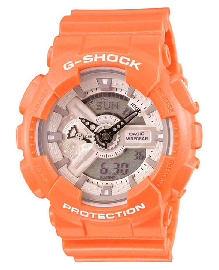 Часы Casio G-Shock GA-110SG-4A — мужские, белый