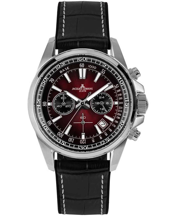 Часы Jacques Lemans Liverpool 1-2117ZP — мужские, красный