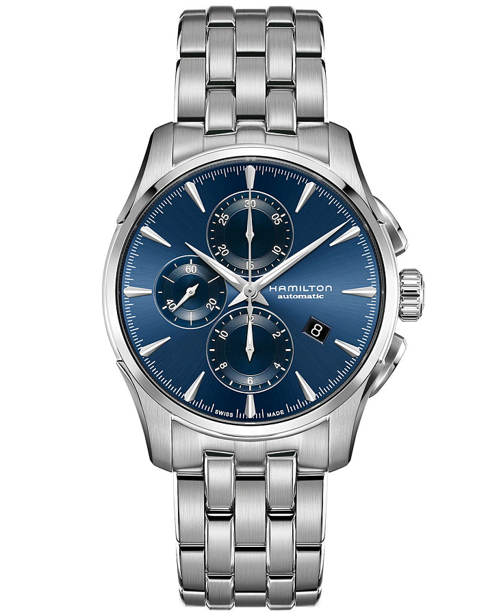 Часы Hamilton Jazzmaster Auto Chrono H32586141 — мужские, синий