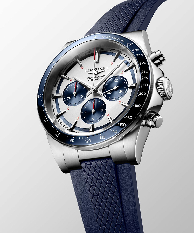 Часы Longines Conquest L3.835.4.98.9 — механические, керамика сталь металл