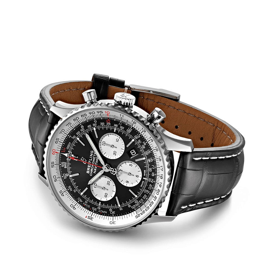 Часы Breitling Navitimer B01 Chronograph 46 AB0127211B1P1 — сталь металл, Швейцария