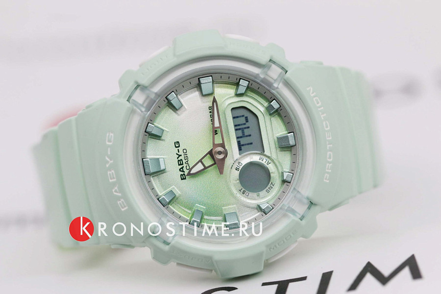 Часы Casio Baby-G BGA-280-3A — зеленый, пластик
